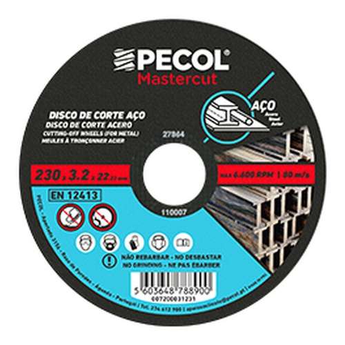 Disco de Corte Aço - PECOL MASTERCUT