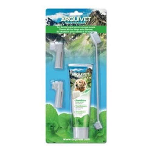 Set dental pasta e 3 escovas menta