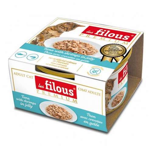 Filous premium atum com camarões em gelatina