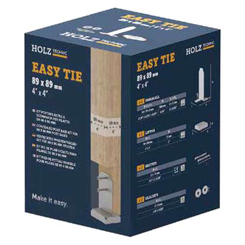 Base de pilar em T Easy Tie