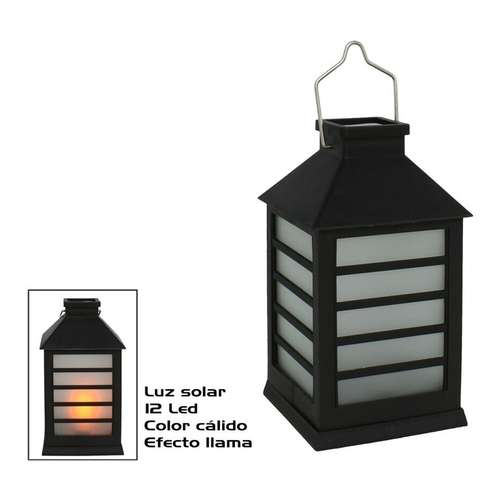 Lanterna Solar de Jardim 12 led Quente 1