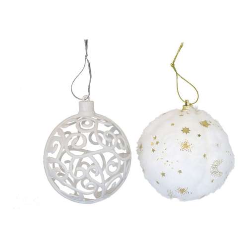 Caixa x8 bolas de Natal 8 cm