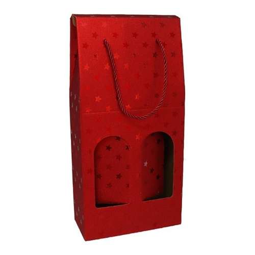 2 garrafas · Vermelho
