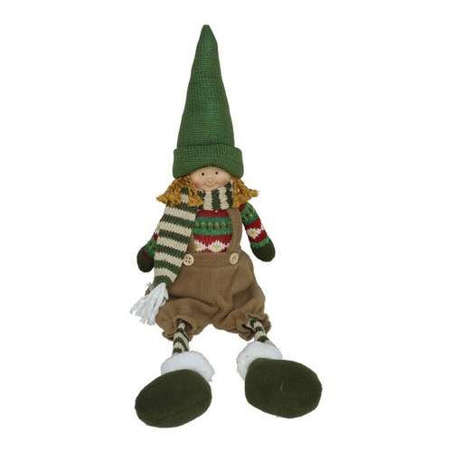 Menino sentado verde