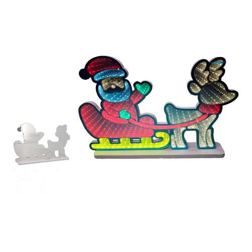 Pai Natal com luz túnel