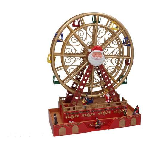 Roda gigante de Natal com 68 LED, som e movimento