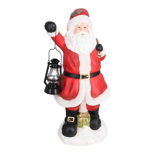 Figura LED Pai Natal com lanterna