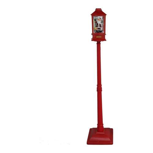 Lanterna vermelha Pai Natal 3 LED