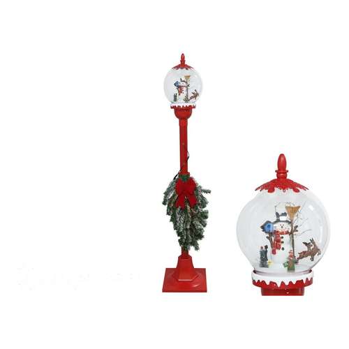 Lanterna LED com neve e música