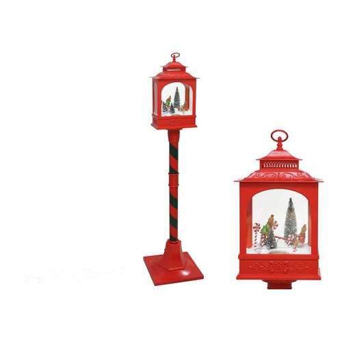 Candeeiro de rua LED com neve e música