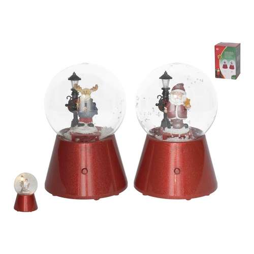 Globo de neve com música e 1 LED