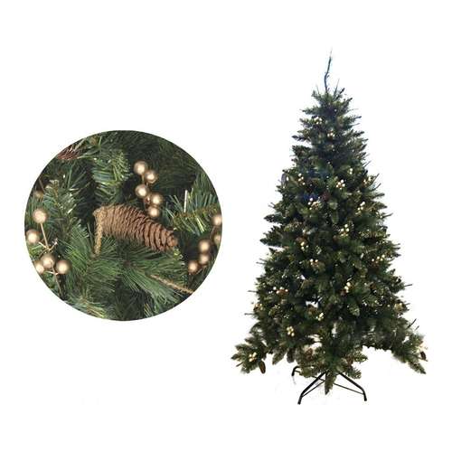Pinheiro de Natal decorado ouro 463 pontas