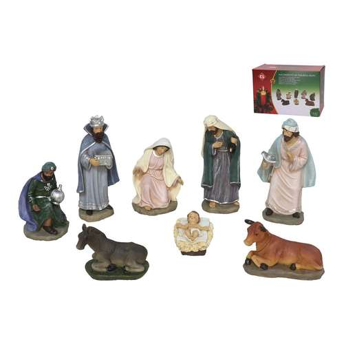 Conjunto x8 figuras de presépio ADAN