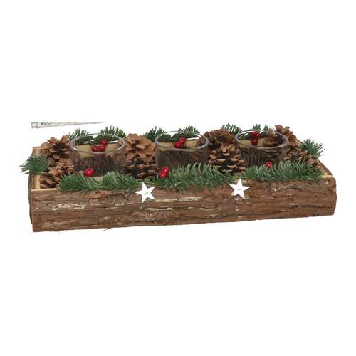 3 velas · Castanho