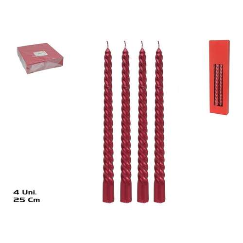 Vela espiral x4