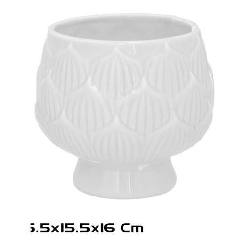 Vaso de Cerâmica Branco